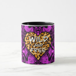 Leoparddruck | Wild und freies Herz | LIEBE Tasse