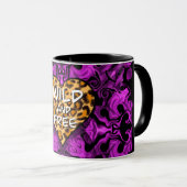 Leoparddruck | Wild und freies Herz | LIEBE Tasse (VorderseiteRechts)