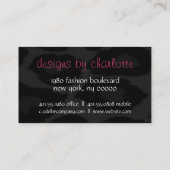 Leoparddruckmonogramm Visitenkarte (Rückseite)