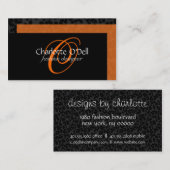 Leoparddruckmonogramm Visitenkarte (Vorne/Hinten)