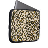 Leoparddruckmuster Laptopschutzhülle (Vorne Rechts)