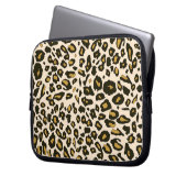 Leoparddruckmuster Laptopschutzhülle (Vorderseite Links)