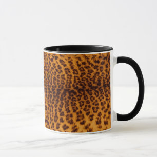 Leoparddruckschwarzes gepunktete tasse