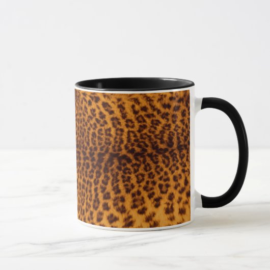 Leoparddruckschwarzes gepunktete tasse (Rechts)