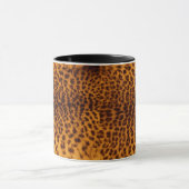 Leoparddruckschwarzes gepunktete tasse (Zentrum)