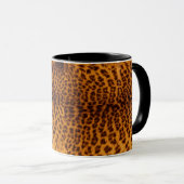 Leoparddruckschwarzes gepunktete tasse (VorderseiteRechts)