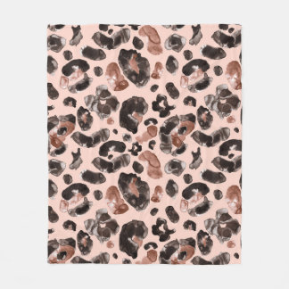 Leoparde, Tierhaut nahtlos Muster. Fleecedecke