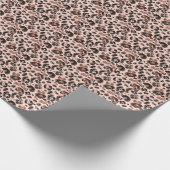 Leoparde, Tierhaut nahtlos Muster. Geschenkpapier (Ecke)