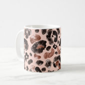 Leoparde, Tierhaut nahtlos Muster. Kaffeetasse (Vorderseite Links)