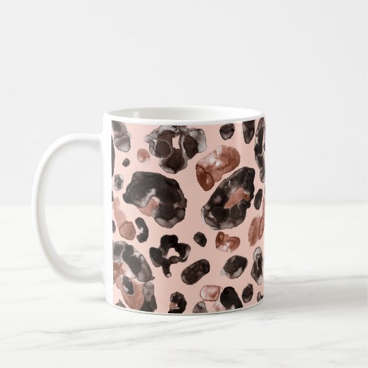 Leoparde, Tierhaut nahtlos Muster. Kaffeetasse (Links)
