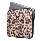 Leoparde, Tierhaut nahtlos Muster. Laptopschutzhülle (Vorderseite Links)