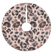 Leoparde, Tierhaut nahtlos Muster. Polyester Weihnachtsbaumdecke (Vorderseite)
