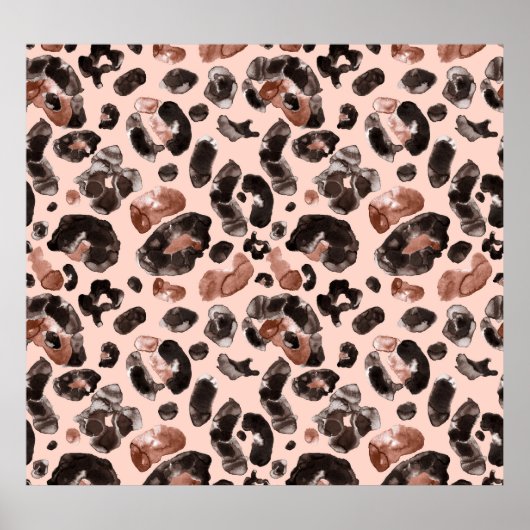 Leoparde, Tierhaut nahtlos Muster. Poster (Vorne)