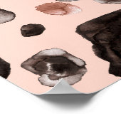 Leoparde, Tierhaut nahtlos Muster. Poster (Ecke)