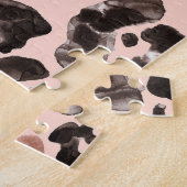 Leoparde, Tierhaut nahtlos Muster. Puzzle (Seite)
