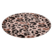 Leoparde, Tierhaut nahtlos Muster. Schneidebrett (Ecke)