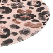 Leoparde, Tierhaut nahtlos Muster. Schneidebrett (Ecke)