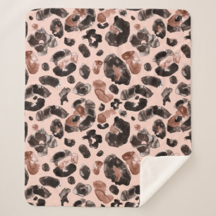 Leoparde, Tierhaut nahtlos Muster. Sherpadecke