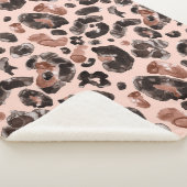 Leoparde, Tierhaut nahtlos Muster. Sherpadecke (3/4)