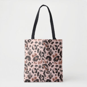 Leoparde, Tierhaut nahtlos Muster. Tasche