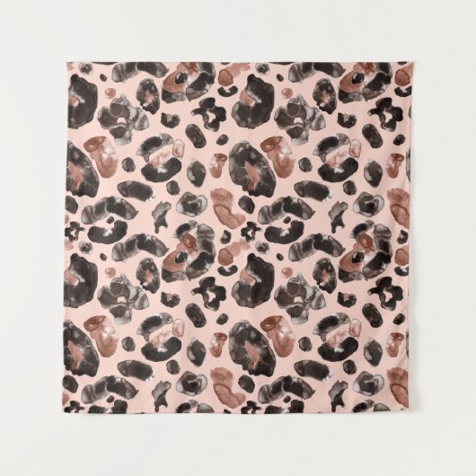 Leoparde, Tierhaut nahtlos Muster. Wandteppich (Vorderseite (Horizontal))