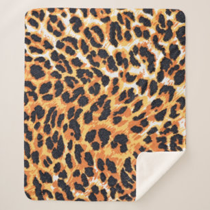 Leoparden als Untergrundleopard, Muster, Druck, Sk Sherpadecke