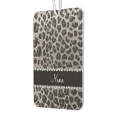 Leoparden aus individuelle Name Silber Glitzer Autolufterfrischer (Links)