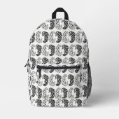 Leoparden Bedruckter Rucksack (Vorderseite)
