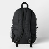 Leoparden Bedruckter Rucksack (Rückseite)