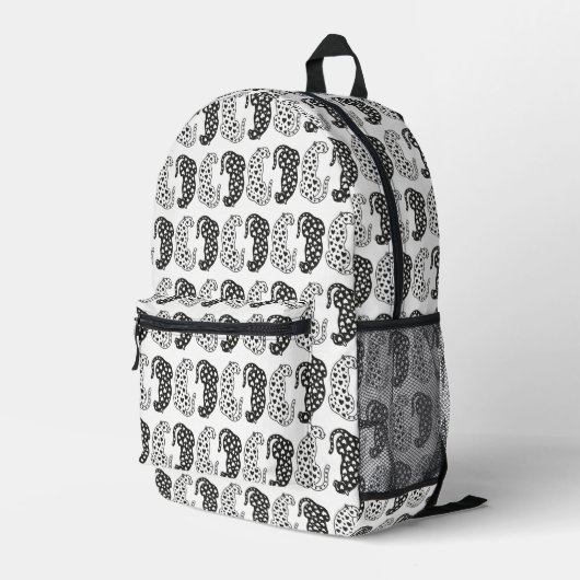 Leoparden Bedruckter Rucksack (Rückseitige Ecke Rechts)