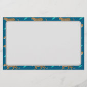 Leoparden Briefpapier (Vorderseite)