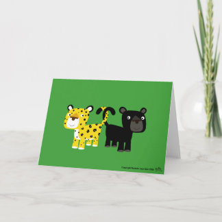 Leoparden der Liebe Karte