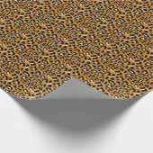 Leoparden der tierischen Haut: Aquarellmuster. Geschenkpapier (Ecke)
