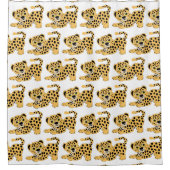 Leoparden-Design Duschvorhang (Vorderseite)