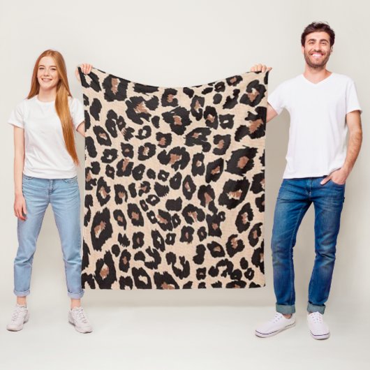 Leoparden-Design-Muster Fleecedecke (Beispiel)