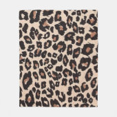 Leoparden-Design-Muster Fleecedecke (Vorderseite)