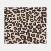 Leoparden-Design-Muster Fleecedecke (Vorderseite (Horizontal))