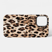 Leoparden-Design-Muster: Wilde Eleganz. iPhone Hülle (Rückseite (Horizontal))