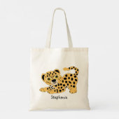 Leoparden-Design Tragetasche (Rückseite)