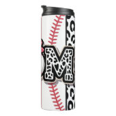 Leoparden-Druck Baseball-Mama Thermosbecher (Nach rechts gedreht)