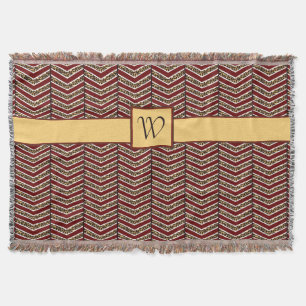 Leoparden-Druck-Chevron-Wurfdecke Decke