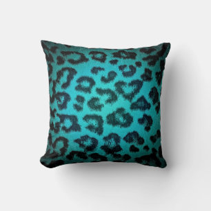 Leoparden-Druck Fell Kissen