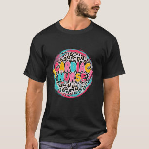 Leoparden-Druck Herzkrankenschwester-Schätzung Kra T-Shirt