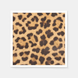 Leoparden-Druck-Muster-Picknick- oder Partyserviet Serviette