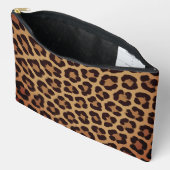 Leoparden-Druck-Muster Zubehörtasche (Offen)
