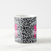 Leoparden-Druck Name personalisiert Diamanten Kaff Kaffeetasse (Mittel)