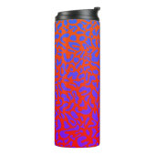 Leoparden-Druck Psychedelisch Thermosbecher (Nach links gedreht)