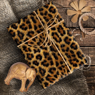Leoparden-Druck-Safari-Party ID1153 Geschenkpapier