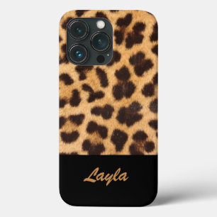 Leoparden-Druck Tierfell Personalisierter Name Case-Mate iPhone Hülle