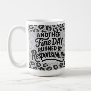 Leoparden-Druck Verantwortung Humor Kaffeetasse